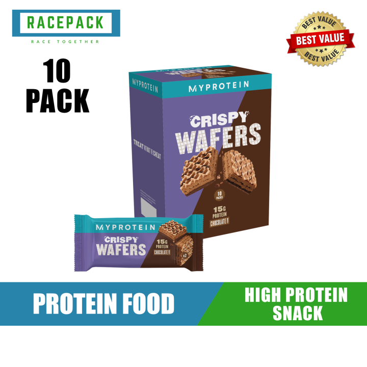 MyProtein Crispy Wafers 10 Pack (Select Flavour), High Protein Snack Lazada Singapore