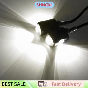 SHNGki Creative Motorcycle Signal Lamp License Plate Light LED Bulb Eye Shape Turn Indicator Super Bright Easy Installation