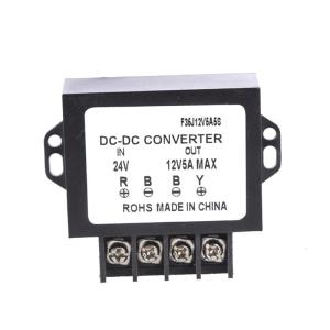 24V to 12V Voltage Regulator DC24V to DC12V 5A/3A Power Supply Adapter for Auto Vehicles Boats and Solar Applications