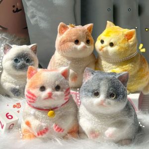 LZHDP MALL Slow Rebound Big Cat Doll Squeeze Toy Animal Cartoon Cat Fidget Toy Cute Soft Simulation Cat Squeeze Toys Sensory Toys