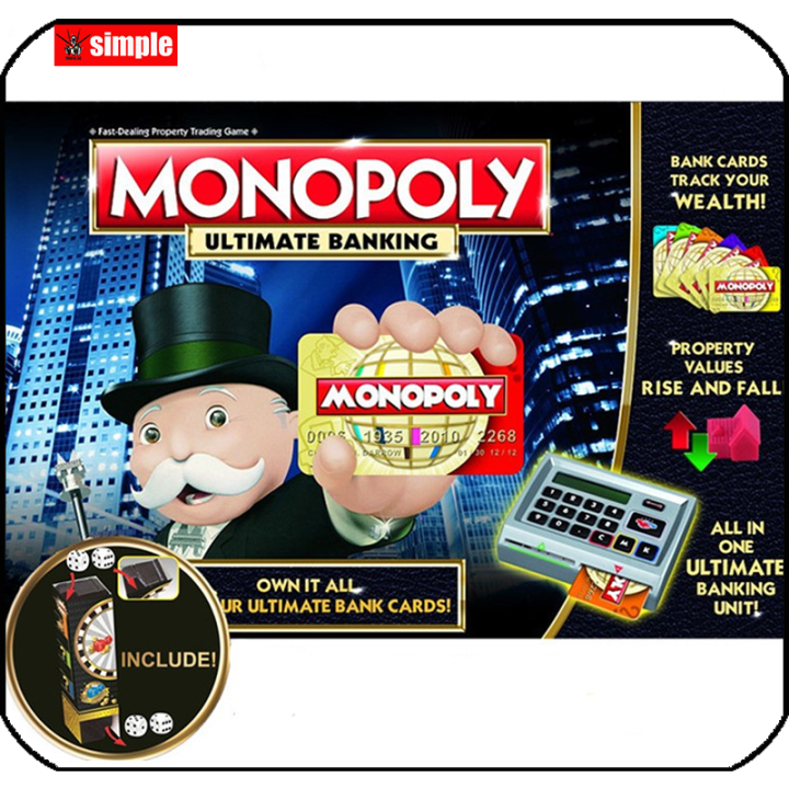 Monopoly Electronic Ultimate Banking Edition Board Game Complete