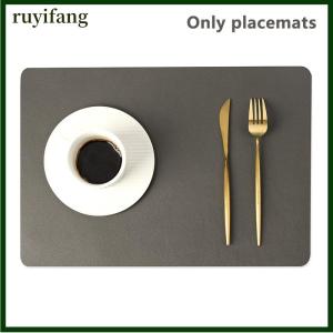 ruyifang Double-layer Leather Table Mat Nordic Heat-proof Placemat Insulation Waterproof Oil-proof Table Mats For Home Hotel Decoration