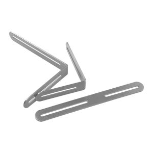 LEI Stainless Steel Adjustable Angle Code Long Hole Activity 90 ° Right Angle Furniture Fixer L-shaped Shelf Bracket Connector