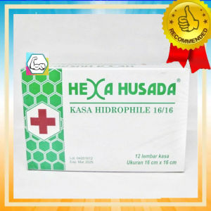 Alat Kesehatan Plester Perban - Kasa Hidrofil 16x16cm HEXA HUSADA