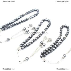 [COD] SweetBabiese Hạt tròn 8mm đá mật kiểu hồi giáo Trung Đông hồi giáo kinh Mân Côi thủ công