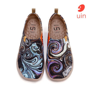 UIN Toledo I Retro Womens Shoes Art Painted Travel Shoes Canvas Shoes-Pray for goodness
