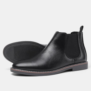 SUPERLI Men Chelsea Boots Brand comfortable Leather Men Boots Casual ankle boots Size 40-46