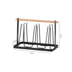 ที่คว่ำแก้ว 6 ใบ ที่เก็บแก้ว ที่วางแก้วสีทอง สีดำ สีขาว ที่คว่ำแก้ว ชั้นวางแก้ว ถาดวางแก้ว ถาดคว่ำแก้ว มีตะแกรงรองน้ำ