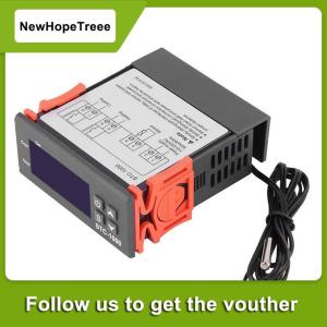NewHopeTreee ใหม่12V 24V 110V 220V STC-1000 Digital Temperature Controller Thermostat W NTC