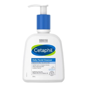 CETAPHIL Daily Facial Cleanser 236ml dengan Hydrating Glycerin Panthenol Niacinamide