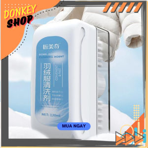 (Tích Hợp Bàn Chải) Dung Dịch Tẩy Vết Bẩn Áo Khoác Phao Lông Vũ CLEANING AGENT 120ml - Dễ Dàng Sử Dụng Giữ Áo Bền Mới