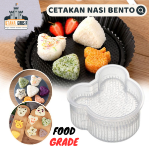 BISA COD - Cetakan Onigiri Nasi Bento Bentuk Karakter / Cetakan Sushi Onigiri Motif Karakter Lucu Segitiga Hati Mickey