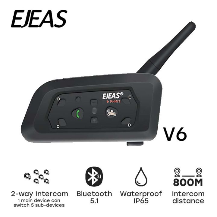 EJEAS V6 PRO Bluetooth Motorcycle Helmet Lazada PH