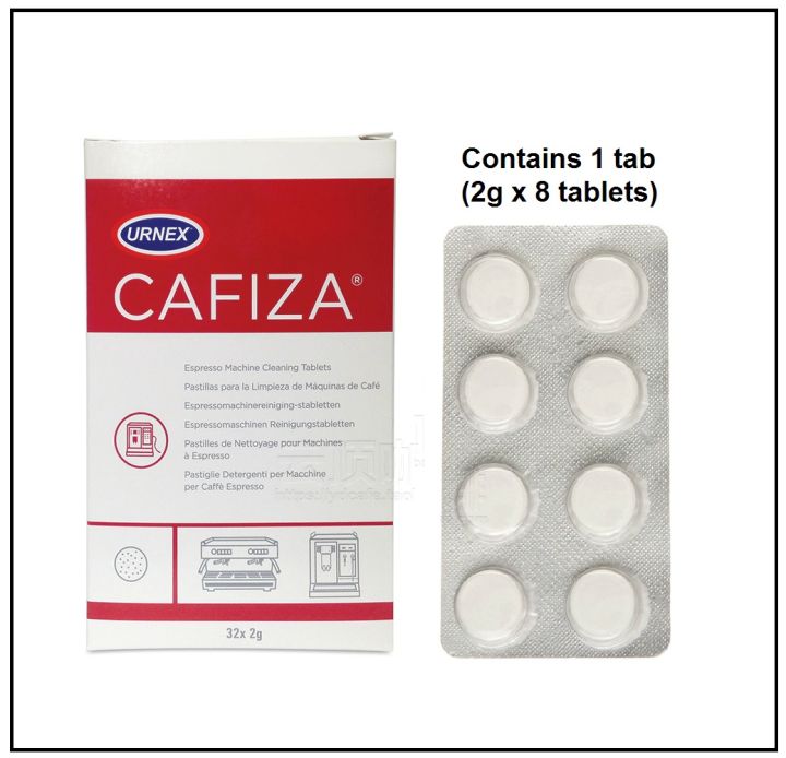 Urnex Cafiza Cleaning Tablets 1 Blister Pack (2g x 8 tablets) Lazada