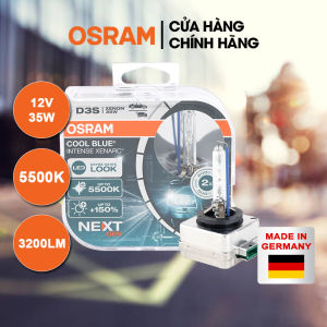 Combo 2 Bóng Đèn Xenon Pha/Cos HID (Next Gen) OSRAM Cool Blue Intense Dùng Cho Xe Ô Tô Xe Hơi Chân D3S 12V 35W 66340CBN -5500K 3200LM Thủy tinh