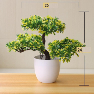 PT28 Pot Tanaman Hias Bunga Hias Plastik Ornamen Pot Bonsai Artificial Flower Decoration Tanaman Bunga Plastik Dekorasi Rumah