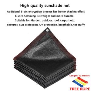 Heavy Duty Sun Shade Net Thick Japan Black sunshade net Smart Weather Net Shade Outdoor Waterproof Uv makapal shade net