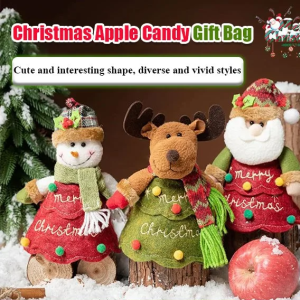 Old Man Snowman Christmas Candy Box Bag Stereo Candy Bag Decoration Stereo Candy Box Bag