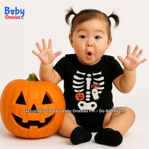 Halloween Skeleton Boo Trick or Treat Baby Onesie & Kids Shirt Matching Sibling Outfit | Baby Onesies PH