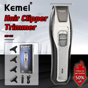 Kemei Hair Trimmer Zero Gapped Professional Hair Clipper Electric Haircut Original Rechargeable Razor Shaver Beard SUsb Type Hair Cut KM-161