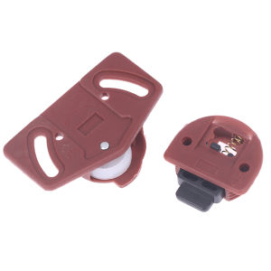 [ezrae Libun] 4 Pairs Wardrobe Roller Sliding Door Gear Circuit Board Indoor Panel Kit Furniture Sliding Door Roller Set Cabinet ABS Wheel