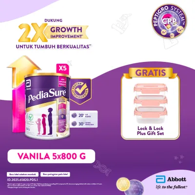 PediaSure Vanila (1-10th) 5x800gr - Nutrisi Pertumbuhan