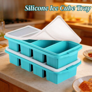 Multi-Use Silicone Freezer Mold Large Food Storage Container Ice Cube Tray Food Grade Easy Release Leak Proof Stackable Fresh