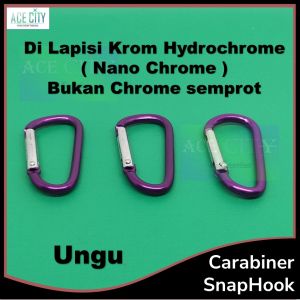 Carabiner Karabiner Snaphook Gantungan Kunci Hydrochrome