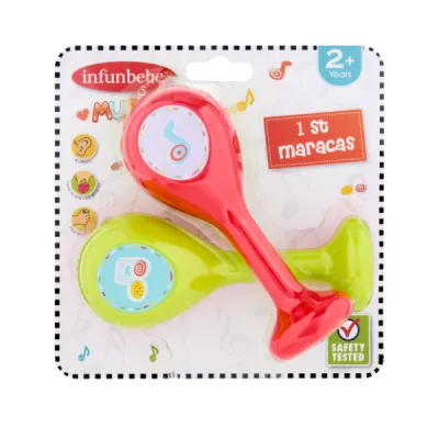 Wel-B x Infunbebe 1st maracas (ชุดเครื่องดนตรี มาราคัส 2 อัน) - ของเล่นเด็ก มาราคัส เครื่องดนตรี เขย่า