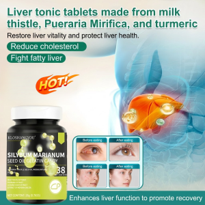 Milk Thistle Kudzu Root Turmeric Liver-protecting Tablets Improves Fatigue Liver Dietary Chewable Tablets