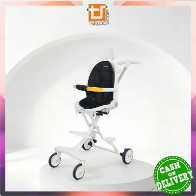OFM-C772 Kereta Dorong Bayi Lipat Dua Arah Stroller Dorong Bayi Dengan Atap / Perlengkapan Bayi Portable Stroler Roda 4 Import