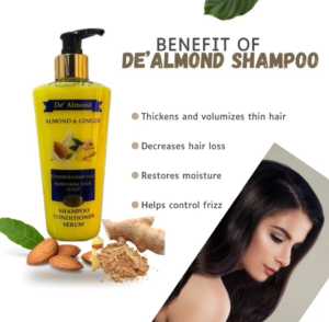 DE ALMOND AND GINGER 300ML 3IN1 SHAMPOOCONDITIONERSERUM  GOOD