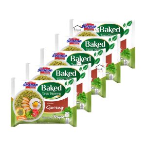 5PCS Mie Sedaap Baked Goreng dari Sayur Bayam