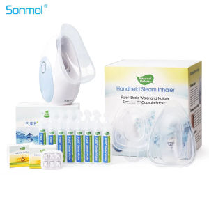 Nascool Nebulizer Face or Vocal Steamer Device for Sinus Congestion Relief Facial Steamer w/Three Masks for All Ages