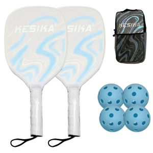 [SG stock Fast Shipping]KESIKA Pickle-Ball Balls Set of 2 and Sports Rackets 4 Pickleballs Paddle Pickleball Racquet Accessory with BagN6H PEH1