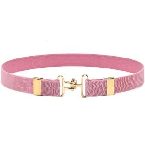 Elastic Stretch Belt For Kids With Secure Metal Hook Buckles Adjustable Waistband For Children Equestrian And Daily Use