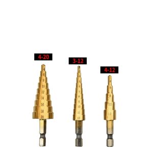 QBLADE Mata Kerucut Bor Pagoda Payung Step Drill 3Pcs MM 3052A
