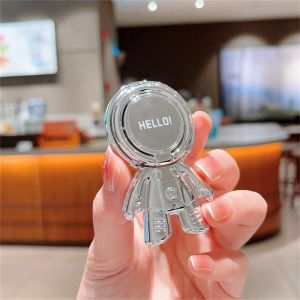 Zeallion Fashion Accessories Phone Case Back Stick Ornaments Electroplated Astronaut Hand Ring Bracket