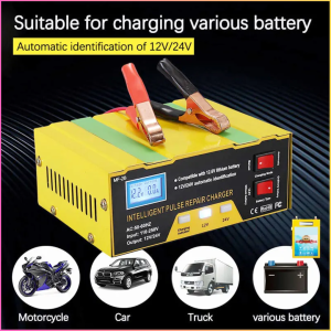 COD OTOHEROES Cas Aki Charger Aki Mobil Motor Portable Battery 12V/24V 4-105AH Otomatis 4105AH MF-2B
