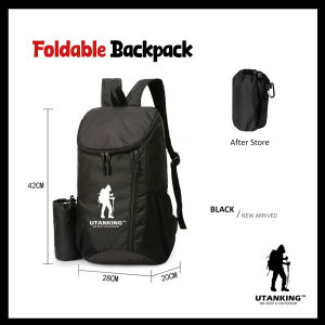UtanKing™ Foldable Backpack Outdoor Travel Bag Drawstring Bag Beg Hiking Camping Bag Pack Beg Galas