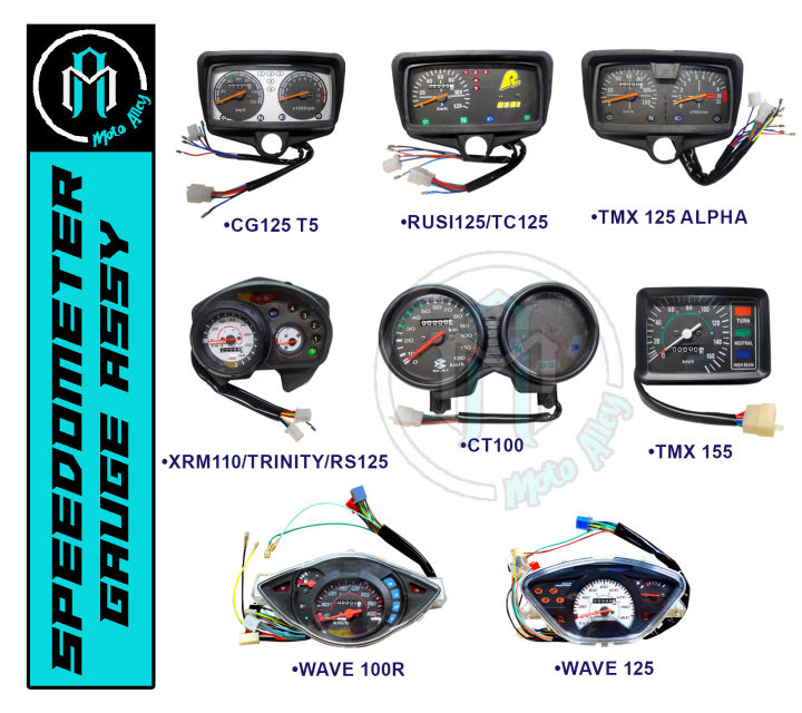 Wave R110 Panel Gauag MOTO ALLEY SPEEDOMETER GAUGE ASSY (SMA) XRM 110 TRINITY RS125 WAVE 125 ...