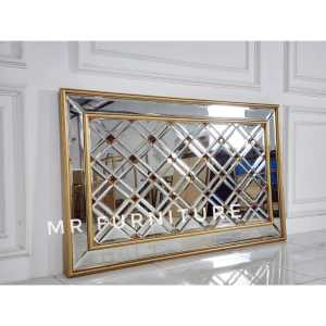 cermin dinding double frame