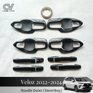 Paket Cover Handle Outer Pintu Mobil Veloz 2022 - 2024 Hitam Variant