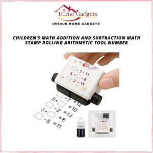 [IQ TOYS] Childrens Math Addition and Subtraction Math Stamp Rolling Arithmetic Tool Number