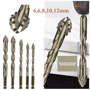 ดอกสว่านฟันปลา ดอกสว่านคาไบร์  ดอกสว่านอเนกประสงค์ สี่แฉก หัวหยัก ความแข็งสูง ก้านหกเหลี่ยม นวัตกรรมใหม่ล่าสุด