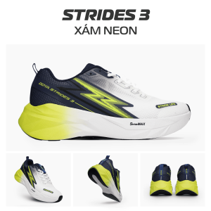 [Độc Quyền T10] [Tặng Phụ Kiện] Giày thể thao chạy bộ nam nữ Goya Strides 3 năm 2026 - Êm ái thiết kế năng động mạnh mẽ