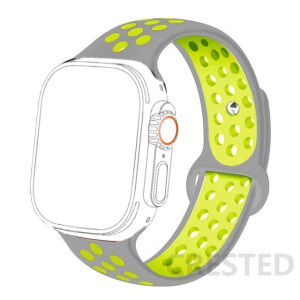 Cho Apple xem Ultra2 ban nhạc 49mm 45mm 41mm 44mm 40mm 42mm 38mm Dây đeo iWatch không thấm nước Silicone thoáng khí Dây đeo thể thao cho Apple xem Ultra Series 9 8 7 SE SE2 6 5 4 3 2 1