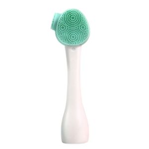NO4 PANDA Soft Hair Silicone Facial Cleanser Brush Handheld Double Side Skin Care Tool Cleansing Brush Portable Blackhead Remover Face Cleansing Instrument Deep Wash