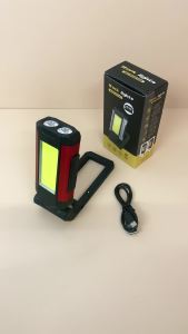 Led Work Light 10w Working Cob Waterproof Rechargeable Hook Usbc Magnetic Folding Emergency Flashlight Lamp Lantern Outdoor Portable Strong Inspection Bright Usb-camping