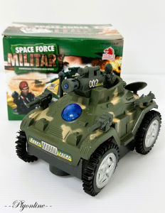 Toy - Space Force Military Somersault Panzer High-Speed 🌟Cool Light 🌟Sound Gift for kids Ages 3+ (BFK53032)